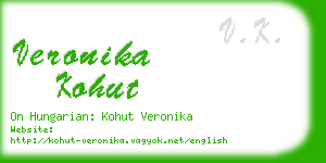 veronika kohut business card